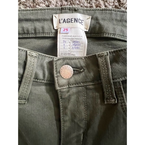 L’agence Margot High Rise Skinny Pant in Olive Night Size: 25 - Picture 3 of 4